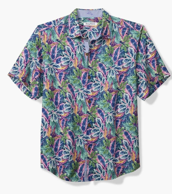 Forever Fuego S/S Silk Button -Up Shirt
