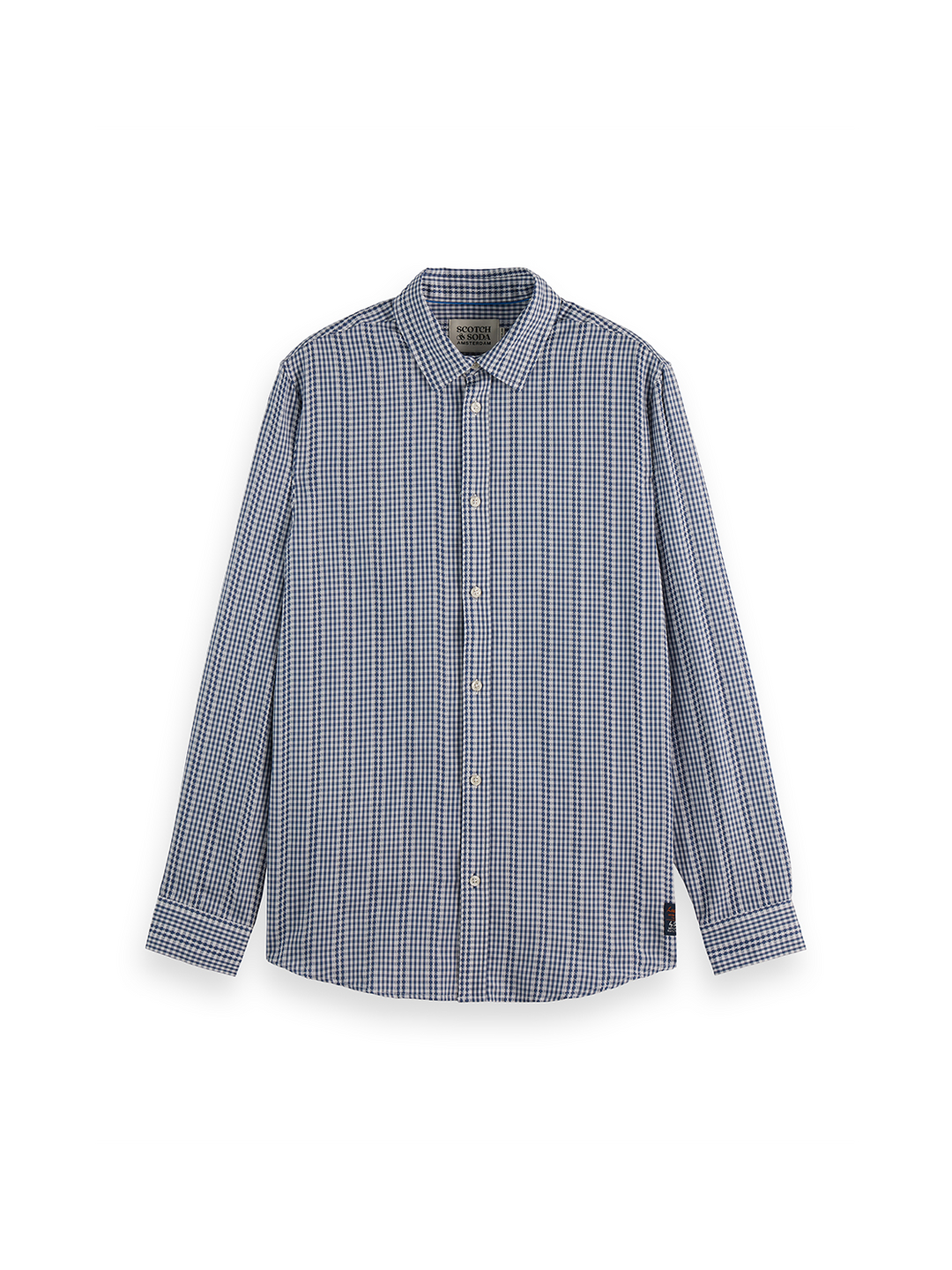 Microcheck Cotton Poplin Shirt