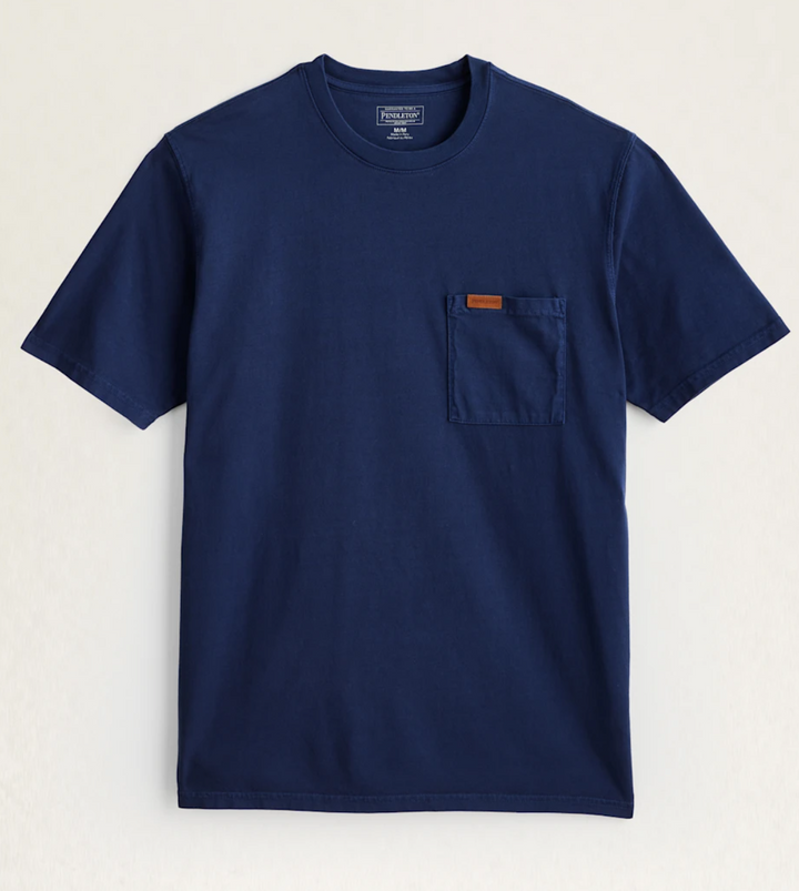 Pendleton Deschutes Pocket Short Sleeve  - Deep Blue -