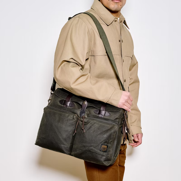 Filson 24 Hour Tin Briefcase - Dark Tan