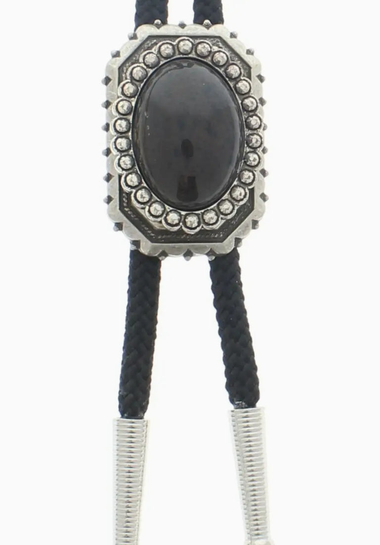 Southwest Bolo Tie - Antique Silver Finish