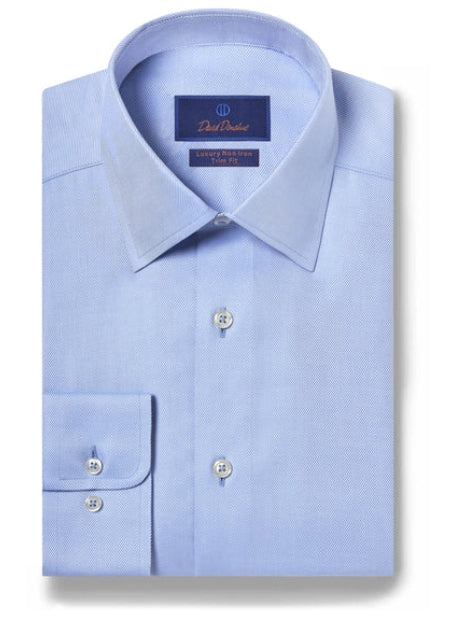 David Donahue Trim Fit Dress Shirt