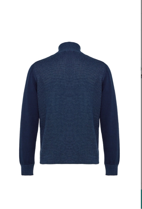Quarter Zip Waffle Sweater