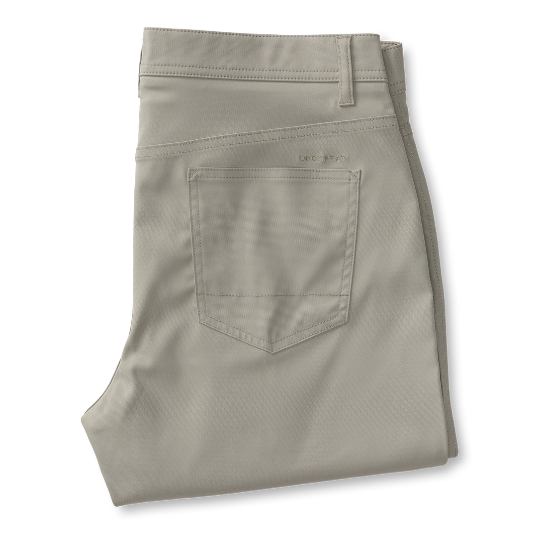 Duck Head Long Drive Performance 5-Pocket Pant - Grey