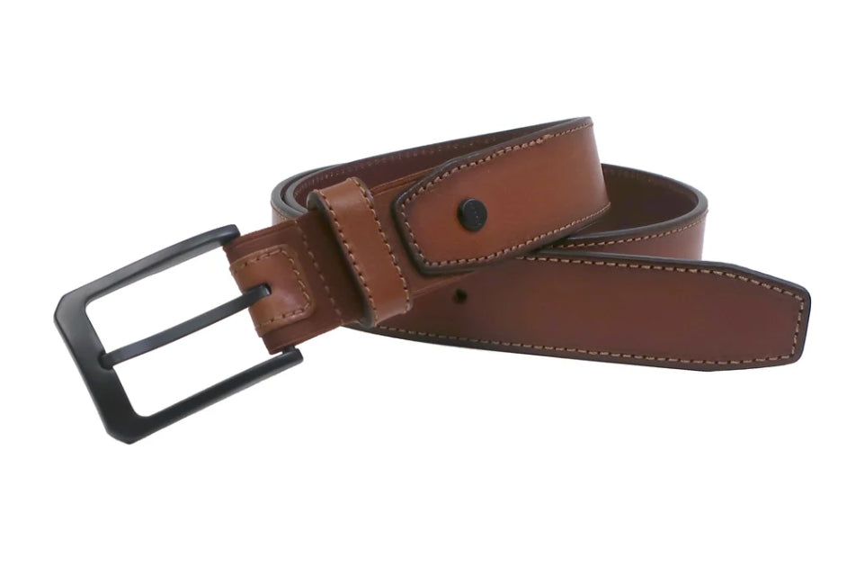 Boconi 35MM Cut Edge Stitch Belt