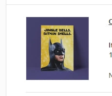 Caped Crusader Christmas Card
