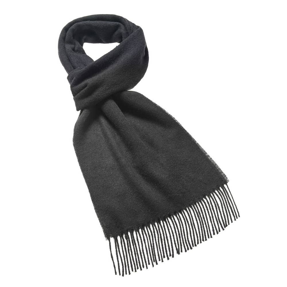 Plain Luxury Scarf - 100% Merino Lambswool - Made in England