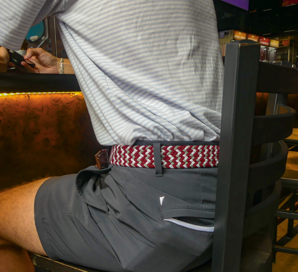The Santa Fe Tri-Color Woven Elastic Stretch Belt