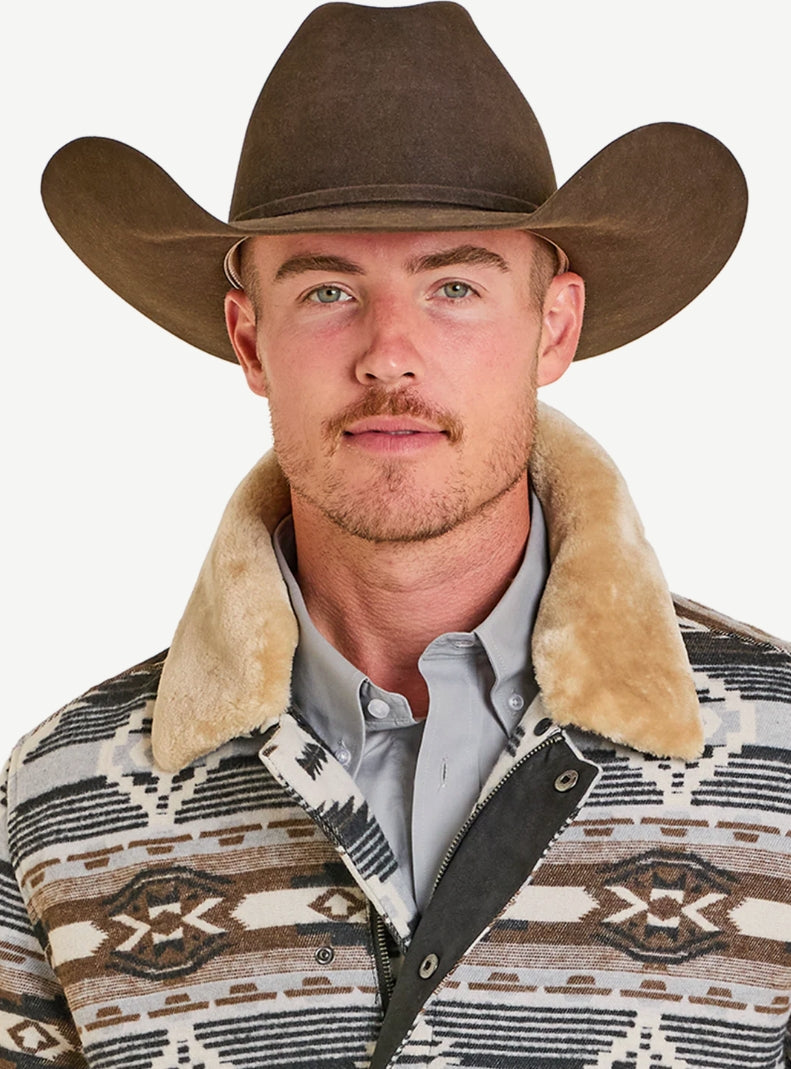 Rock &amp; Roll Aztec Jacquard Jacket with Removable Collar