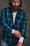 Light Weight Alaskan Guide Shirt - Petrol / Black / White Plaid