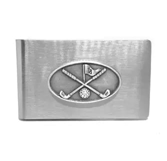Golf Clubs with Flag Money Clip