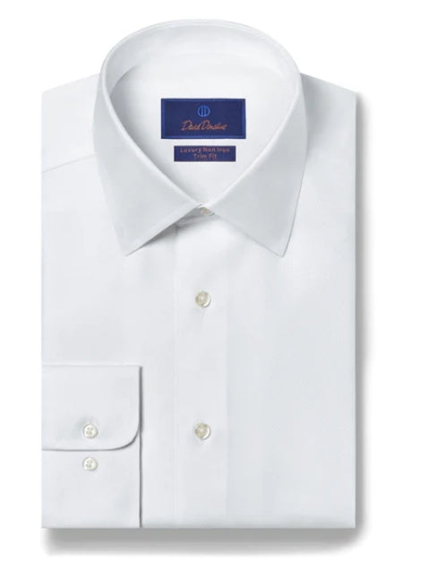 David Donahue Trim Fit Dress Shirt