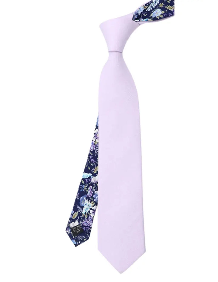 Tie Mood - Two Tone Floral Tail Tie