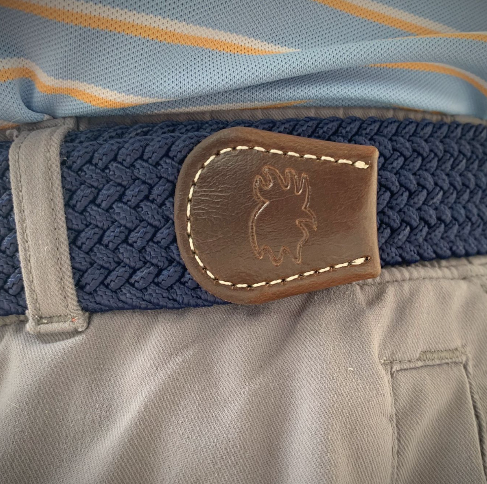 The Pebble Beach Woven Elastic Stretch Belt