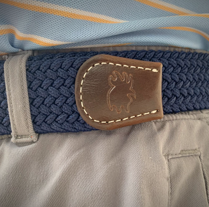 The Pebble Beach Woven Elastic Stretch Belt
