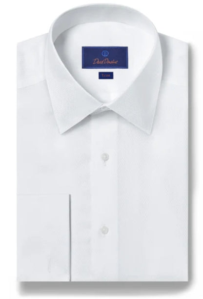 Dobby Weave French Cuff Formal Shirt