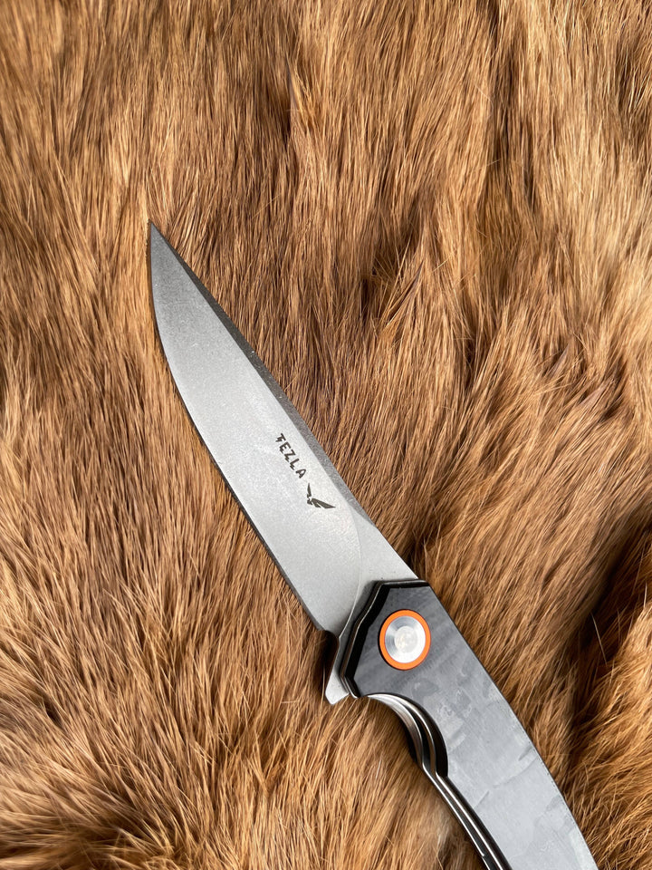 Tezla Mark Y Bearing Folding Knife