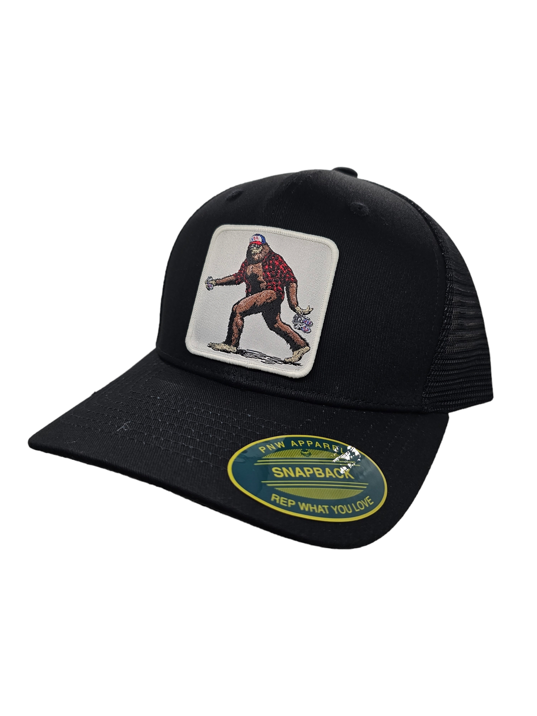 Sasquatch Trucker Mesh Snapback Hat