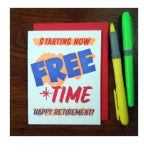 Card - Grocery Retirement Sign