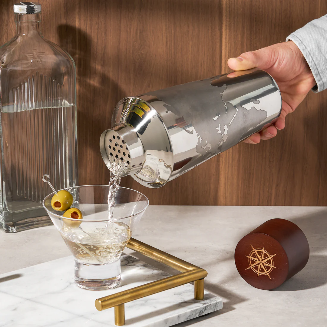 Globe Cocktail Shaker in Silver Viski