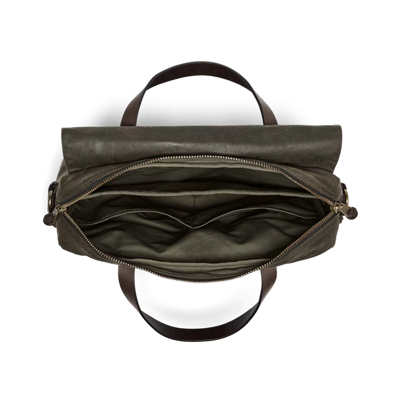 Filson 24 Hour Tin Briefcase - Dark Tan