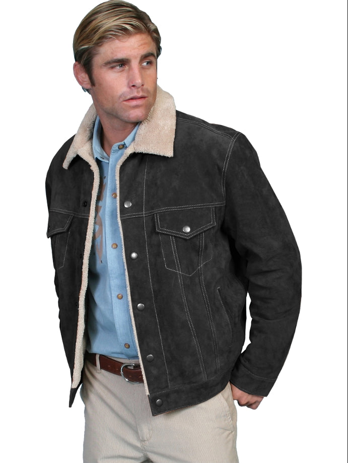 Boar Suede Jean Jacket