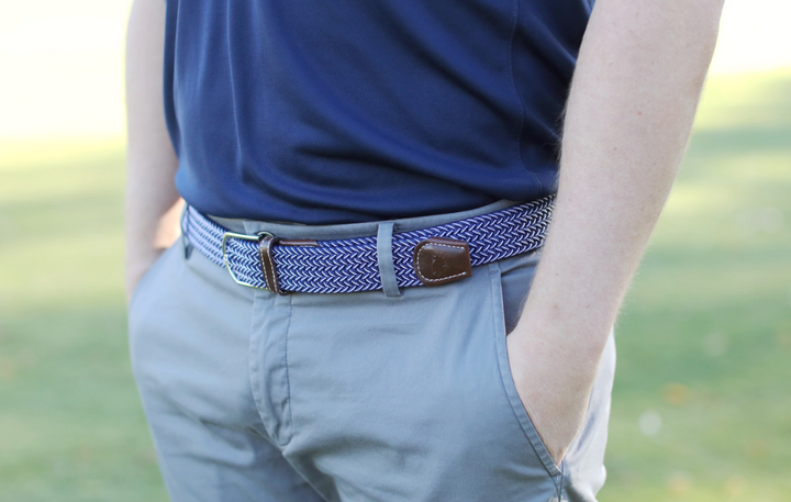 The Ponte Vedra Two Toned Woven Elastic Stretch Belt