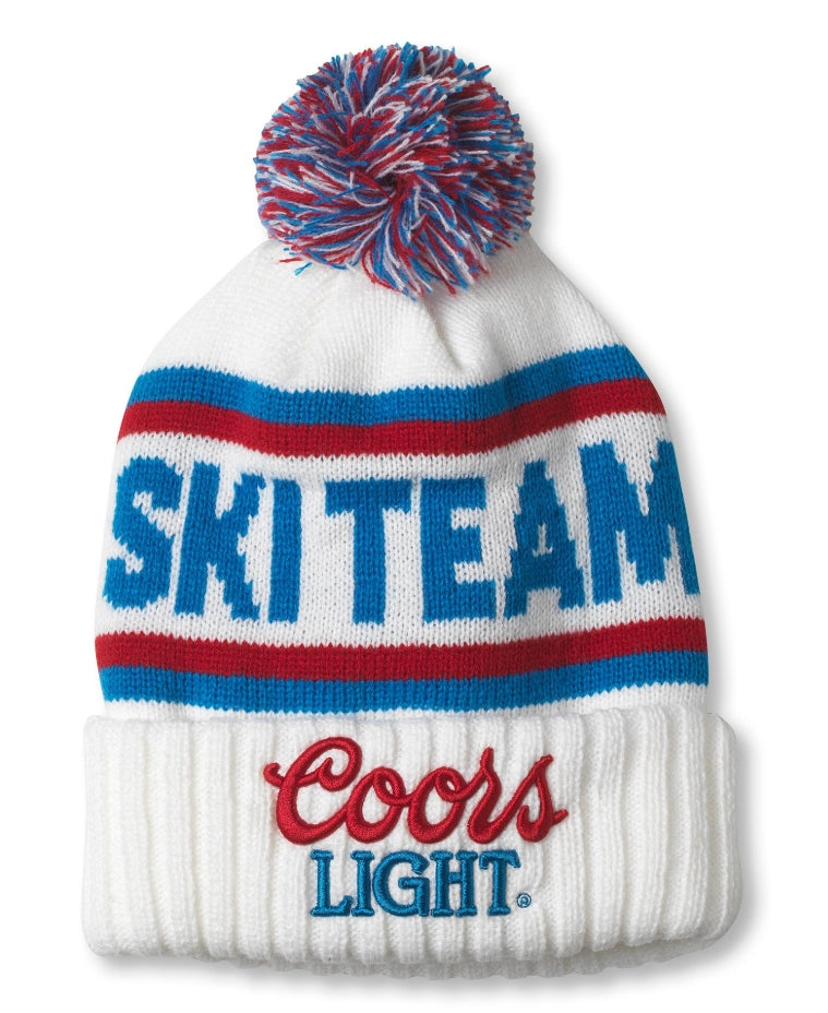 Pillow Line Knit - Coors Lite, White