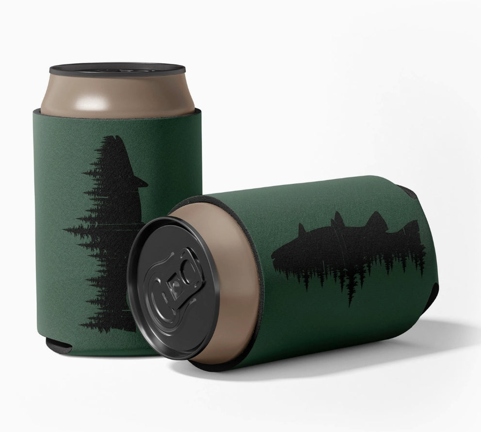 Fish and Forest Can Cooler
