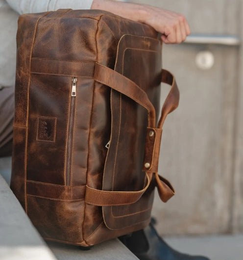 Healy Leather Roller Carry-On Suitcase