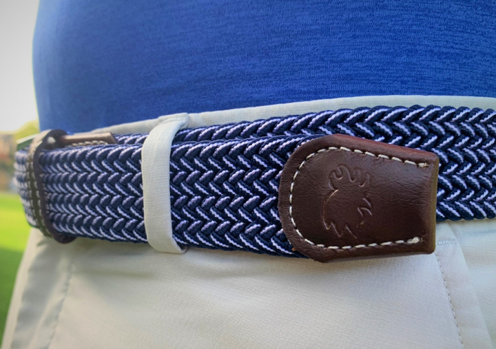 The Ponte Vedra Two Toned Woven Elastic Stretch Belt