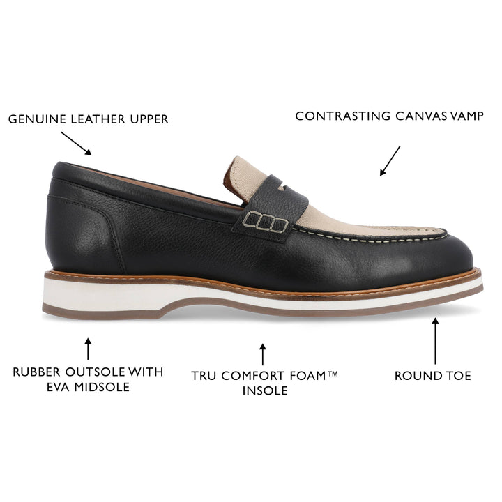 Thomas &amp; Vine Kaufman Moc Toe Penny Loafer