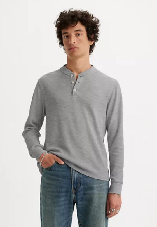 Levi LS Thermal 3 Button Henley