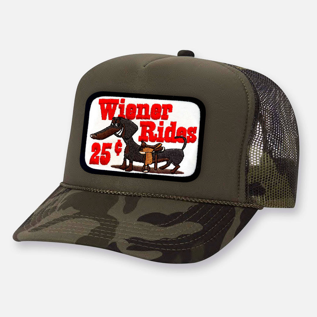 Wiener Rides  - Curved Bill Patch Hat