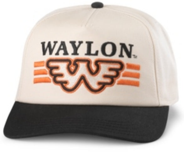 Roscoe Hat - Waylon Jennings, Ivory/Black