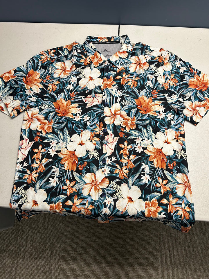 Tommy Bahama Midnight Blooms Silk Shirt
