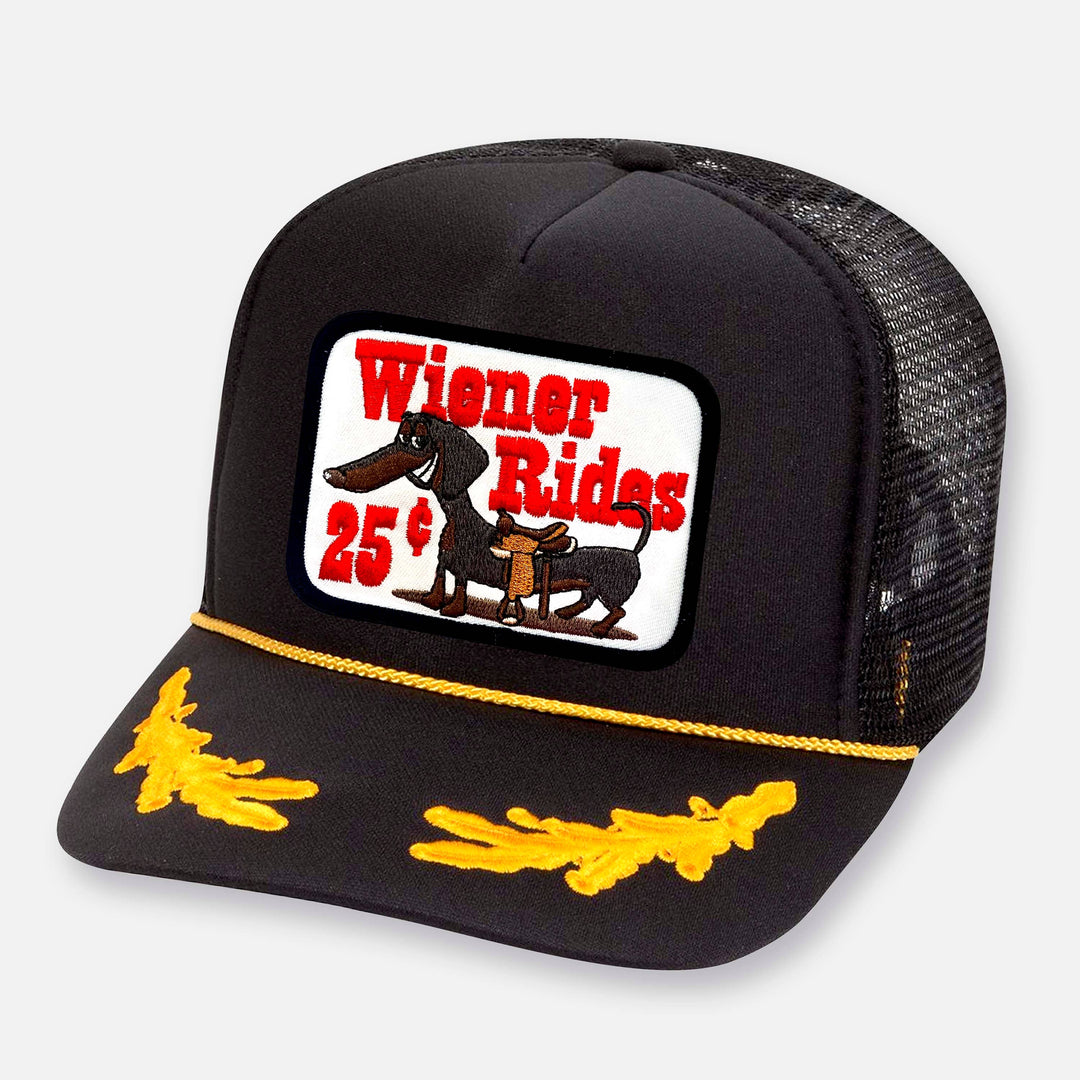 Wiener Rides  - Curved Bill Patch Hat