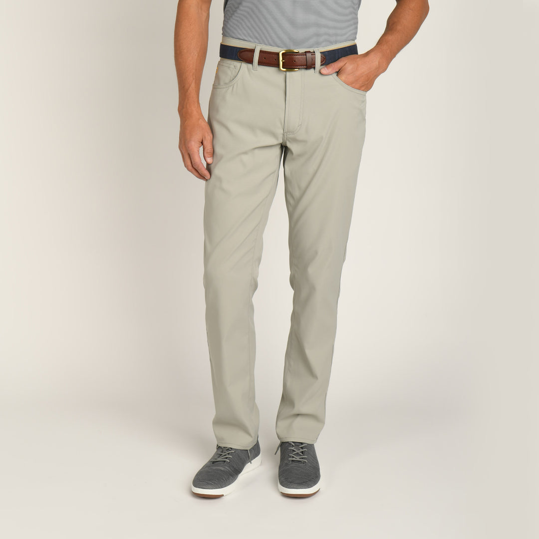 Duck Head Long Drive Performance 5-Pocket Pant - Grey