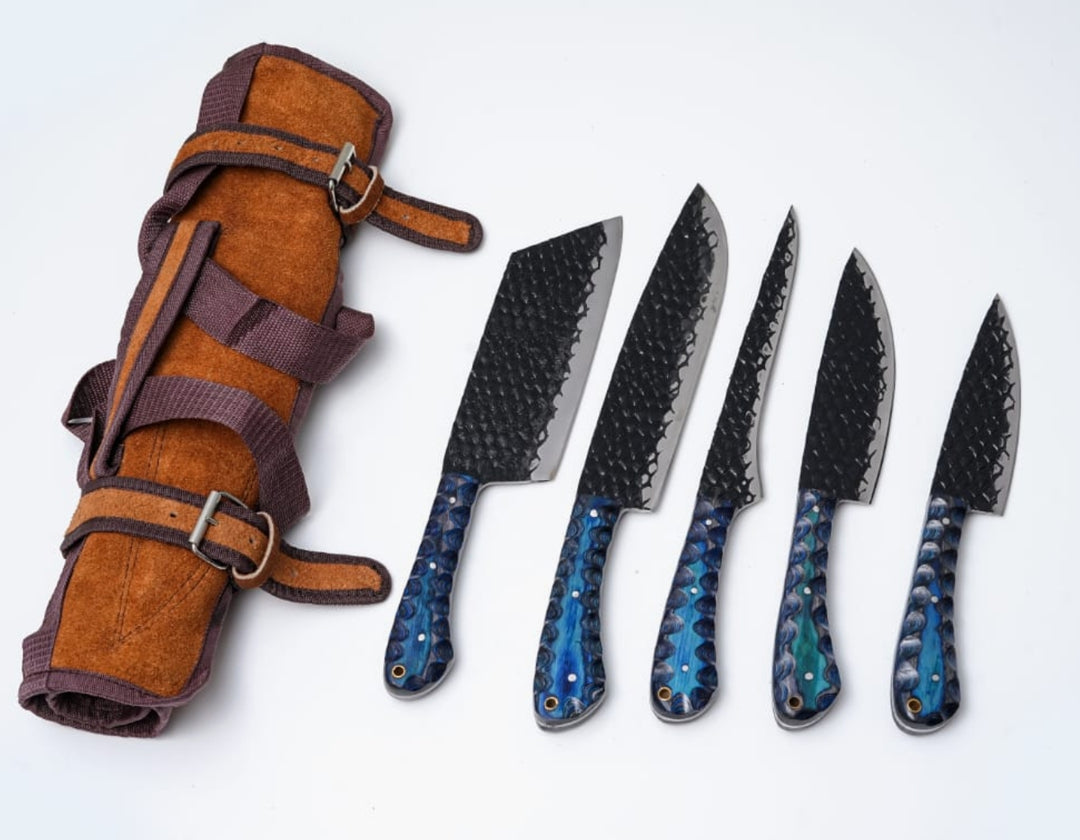 5-Piece Hand Forged Kitchen Knife Set