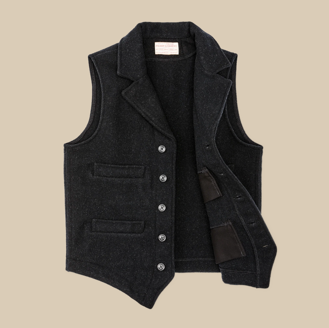 Filson Western Vest | Charcoal
