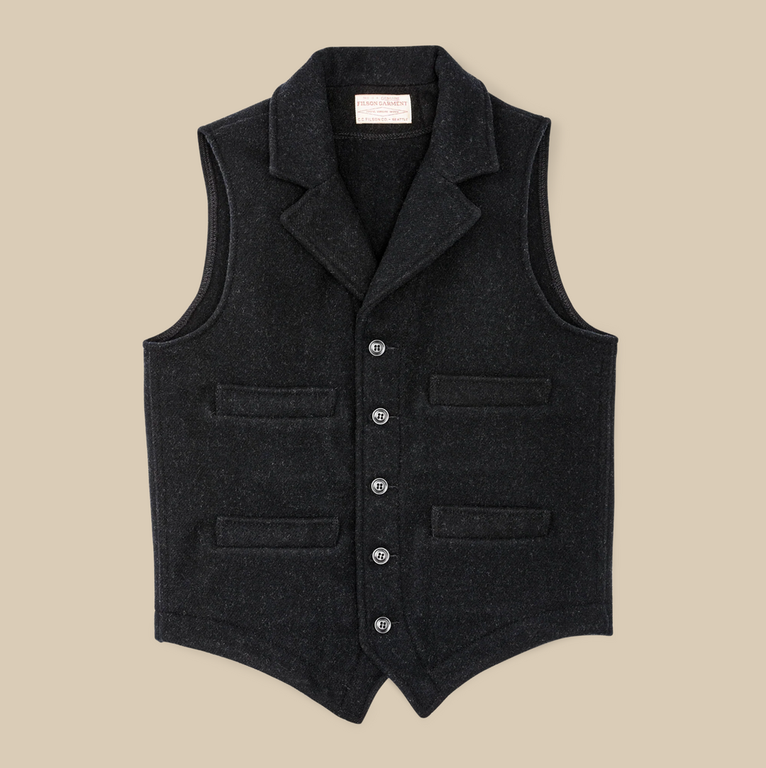Filson Western Vest | Charcoal